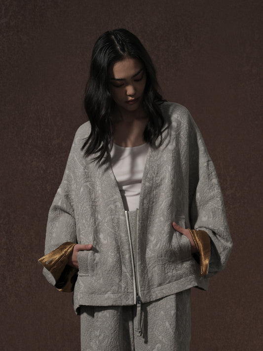 LABELDEL 25AW亚麻提花夹克和裤子0