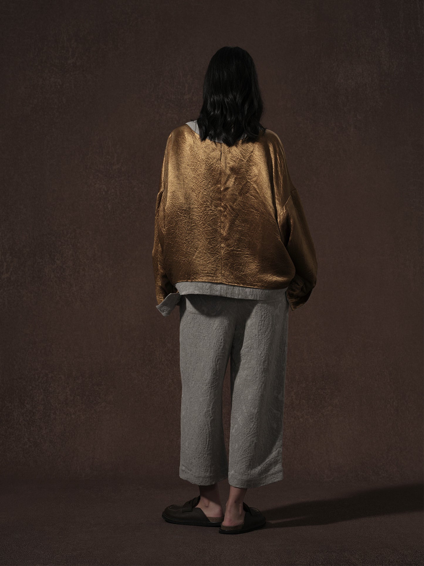 LABELDEL 25AW亚麻提花夹克反面和裤子4