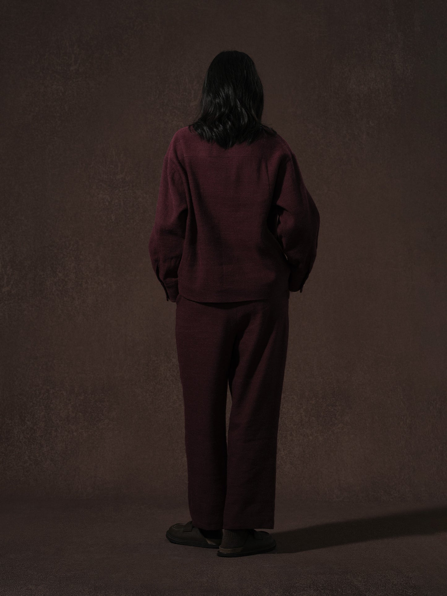 LABELDEL 25AW红色麻毛衬衫外套 裤子3