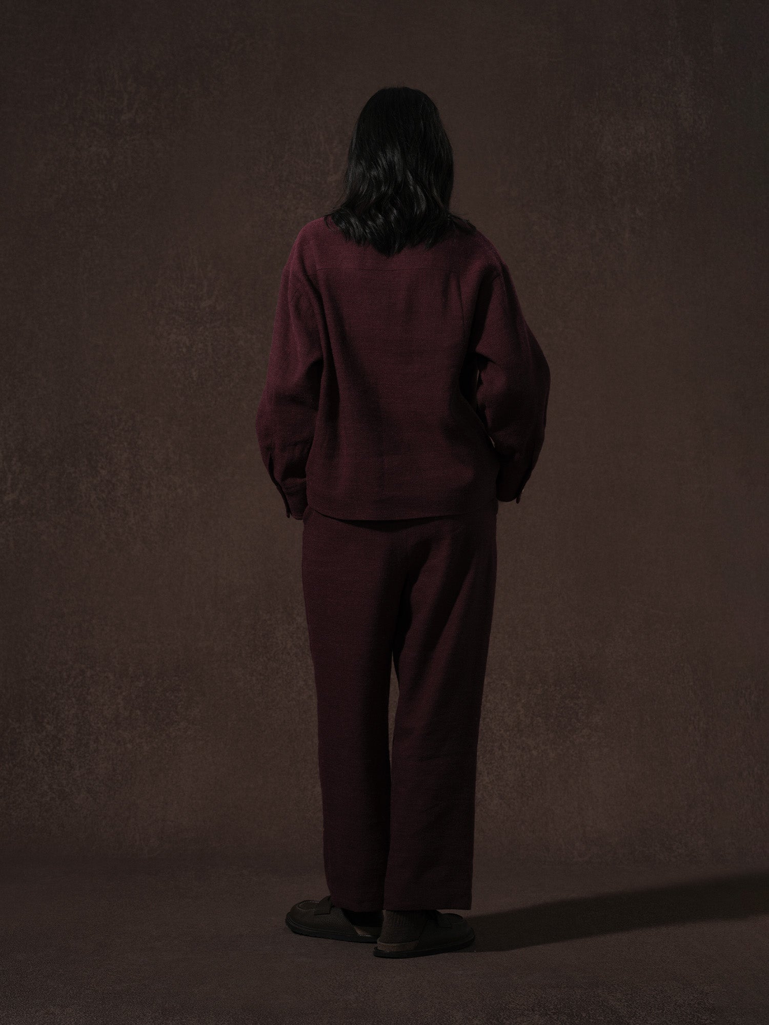 LABELDEL 25AW红色麻毛衬衫外套 裤子3