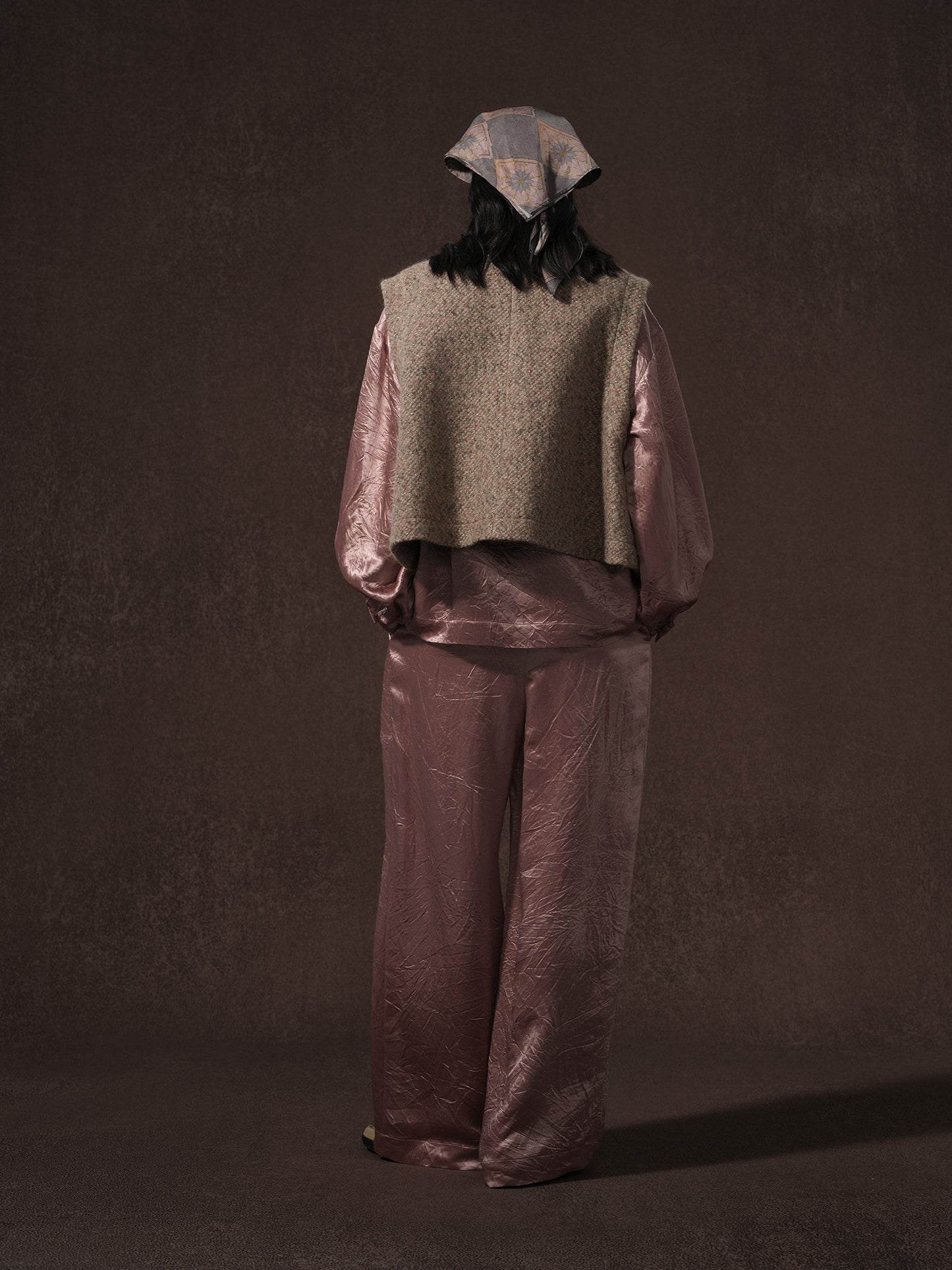 LABELDEL 25AW鱼鳞纹粗花呢四袋马甲3