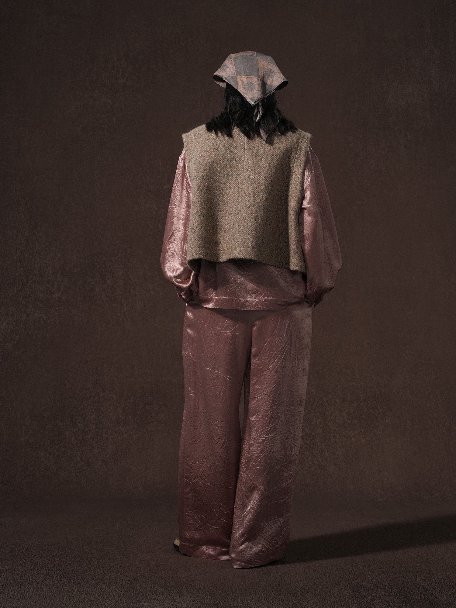 LABELDEL 25AW鱼鳞纹粗花呢四袋马甲3