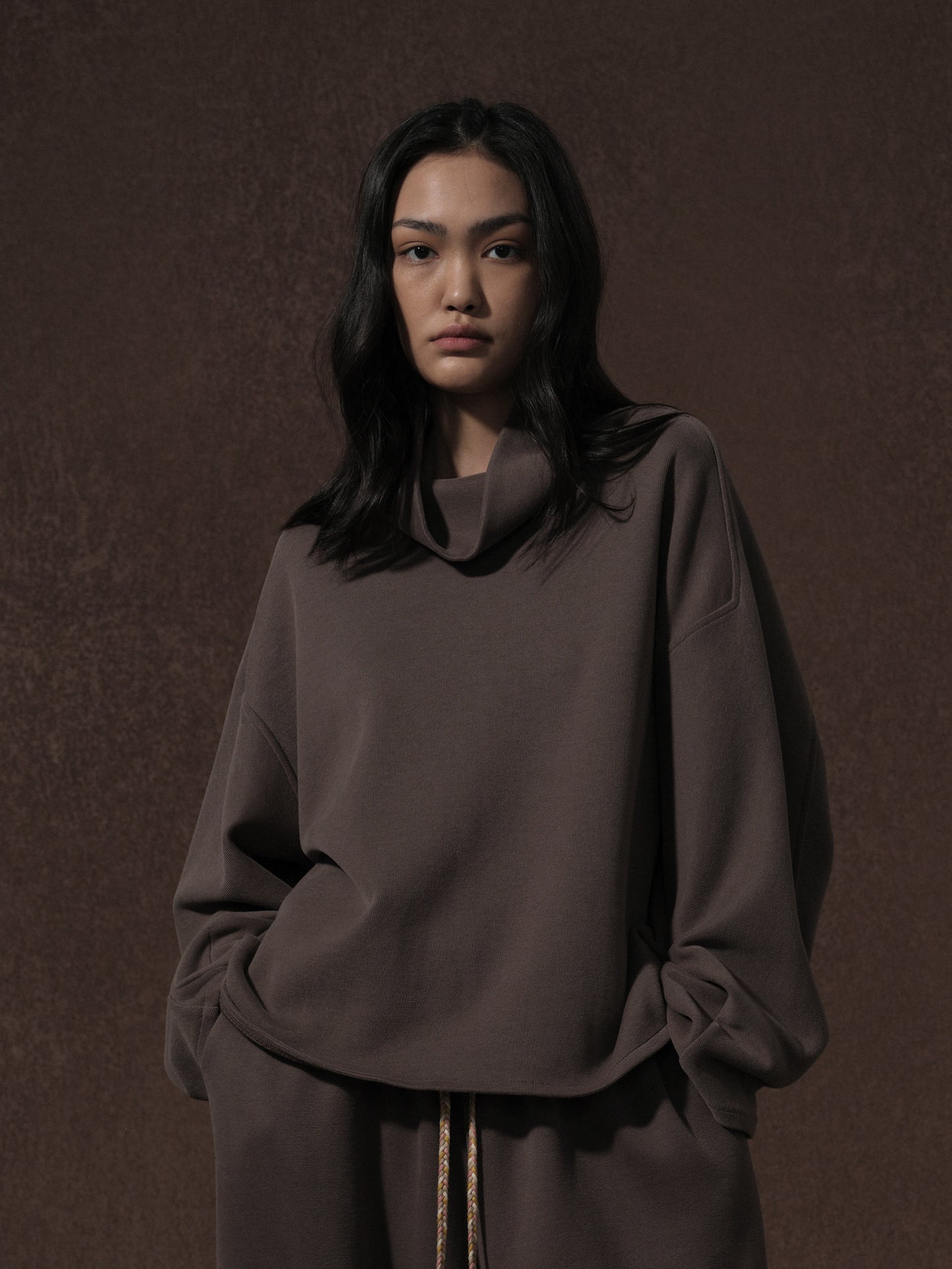 LABELDEL 25AW 深灰色高领卫衣0