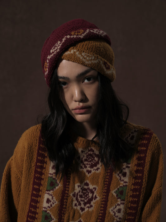 LABELDEL 25AW唐纹地毯毛衣特写