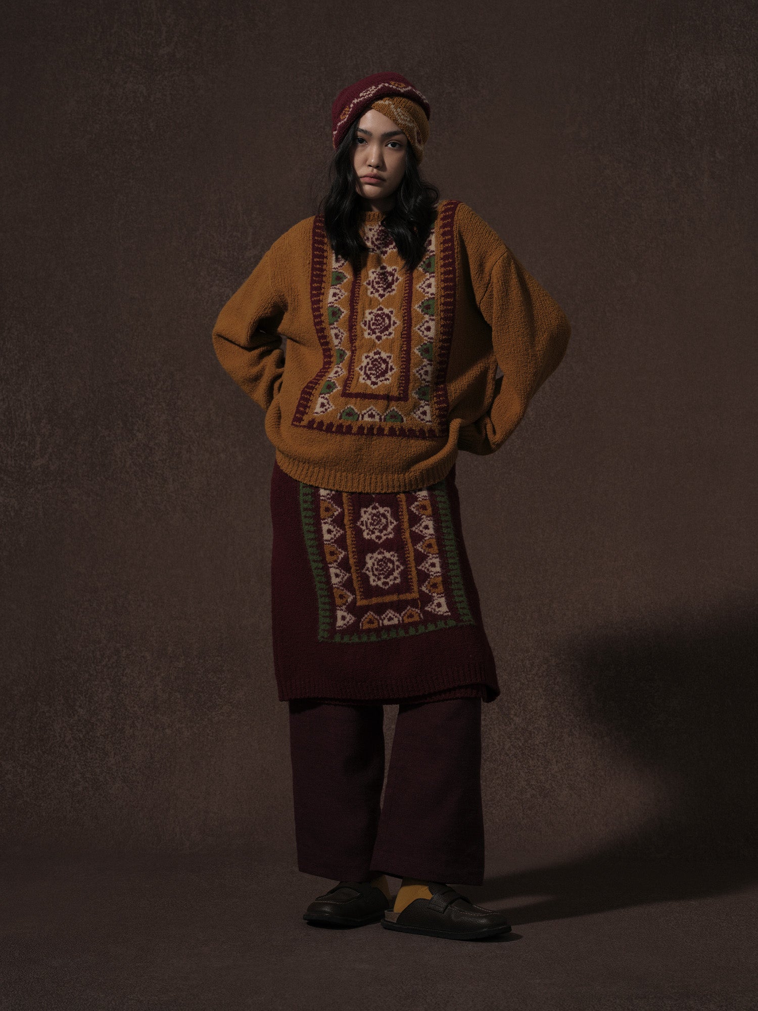 LABELDEL 25AW唐纹地毯毛衣4