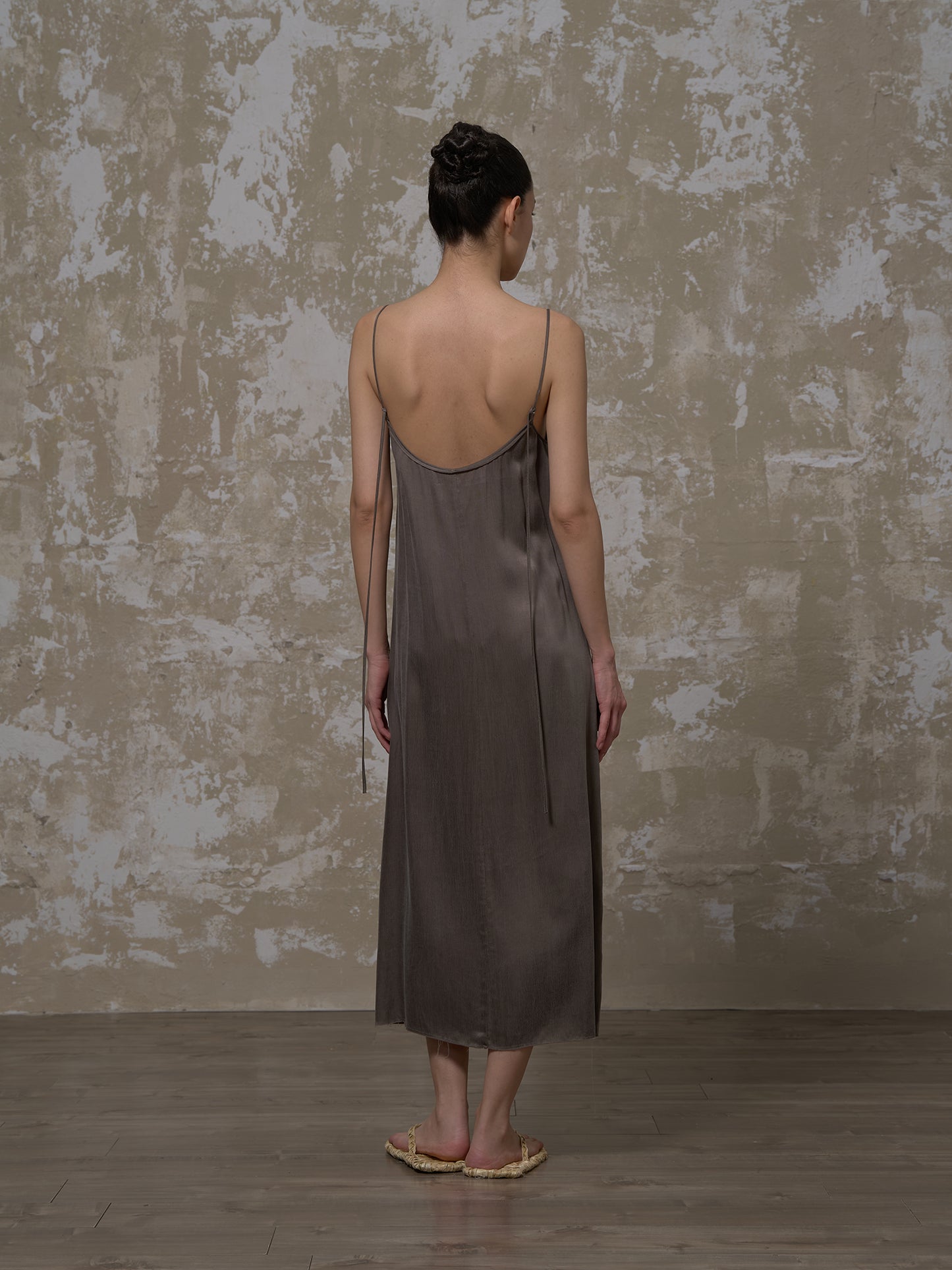 LABELDEL 25SS青灰铜氨连衣裙3