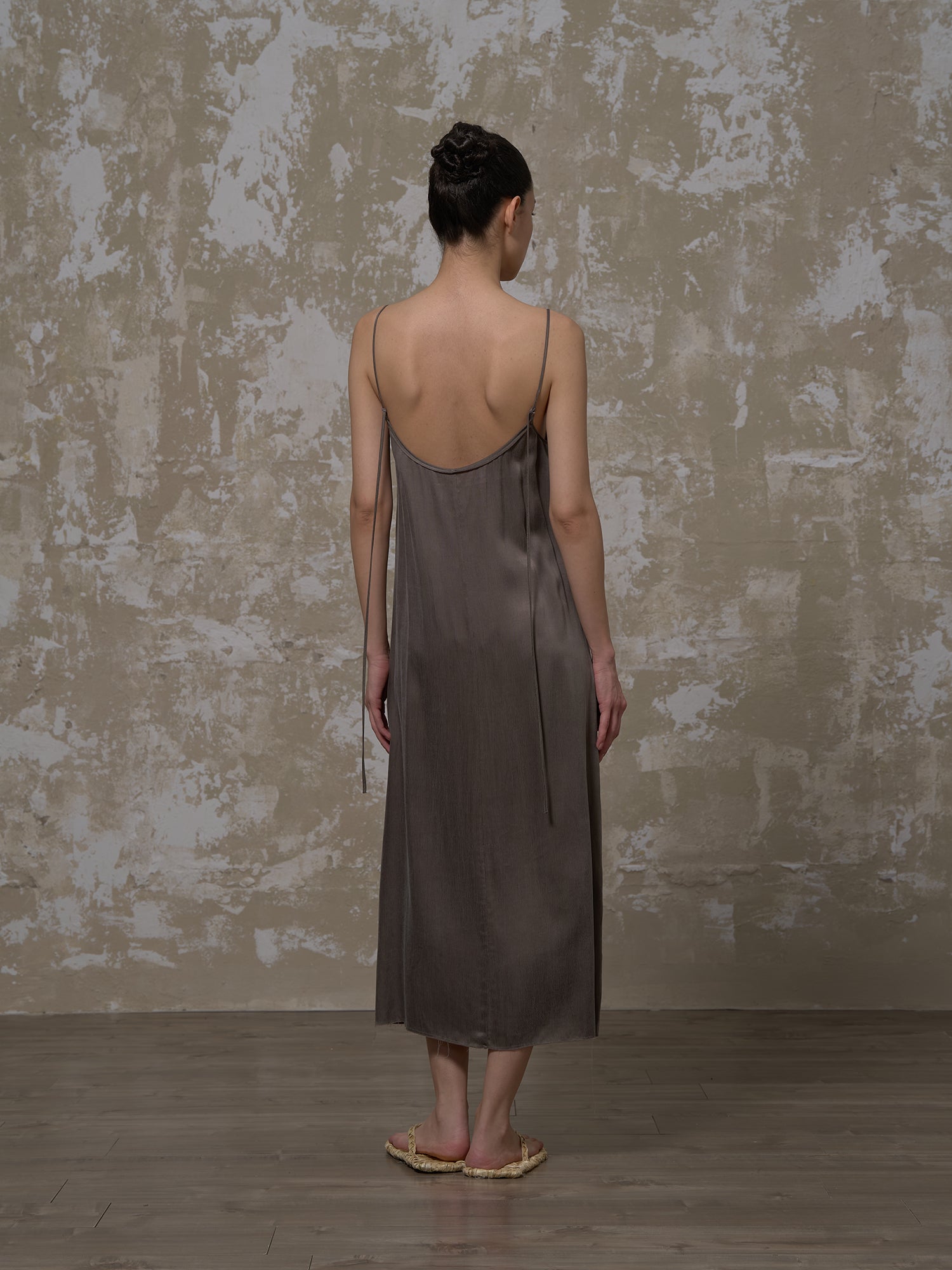 LABELDEL 25SS青灰铜氨连衣裙3