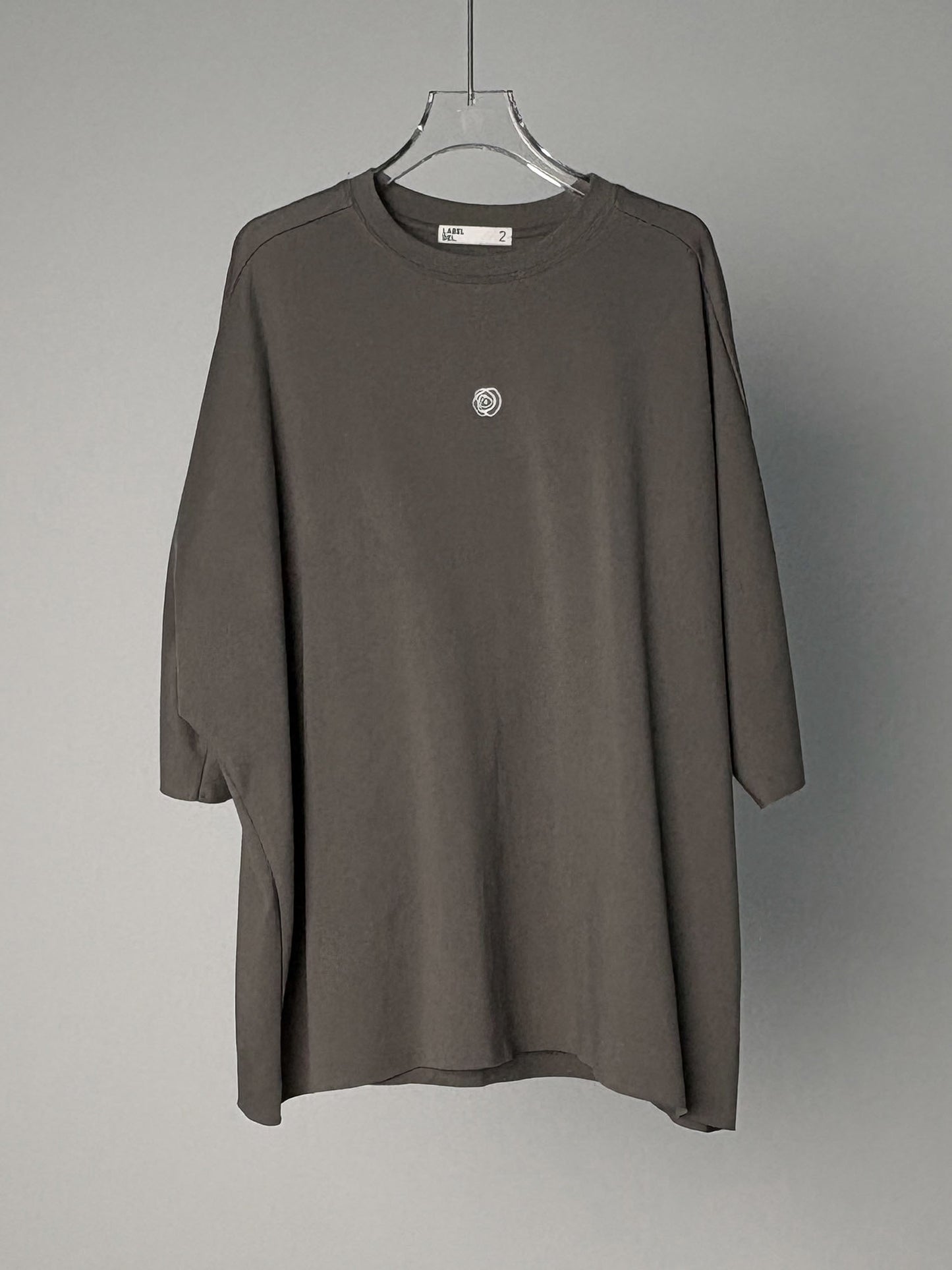 LABELDEL 25SS青灰小花T恤白底图