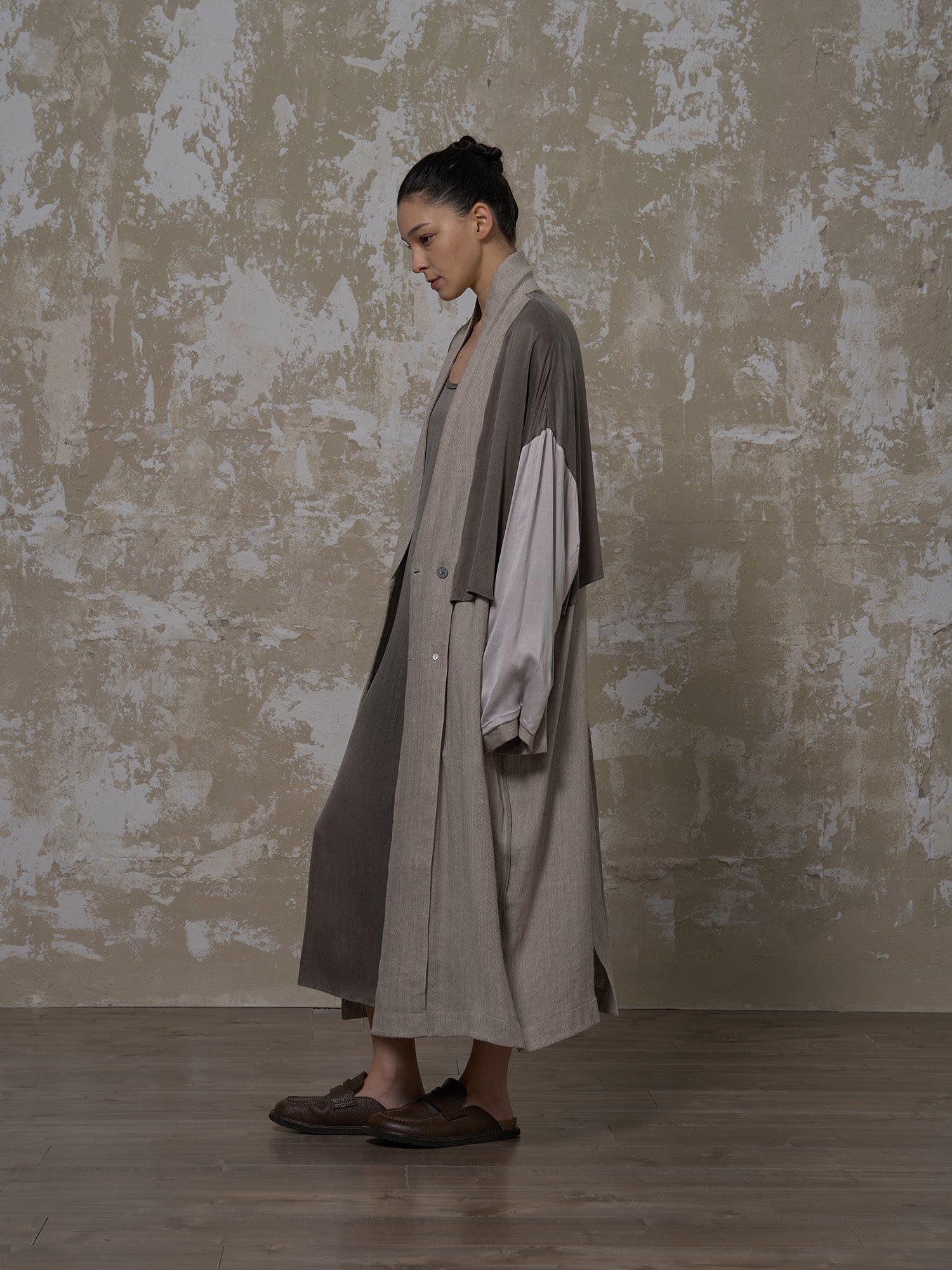 LABELDEL 25SS灰色亚麻长袍6