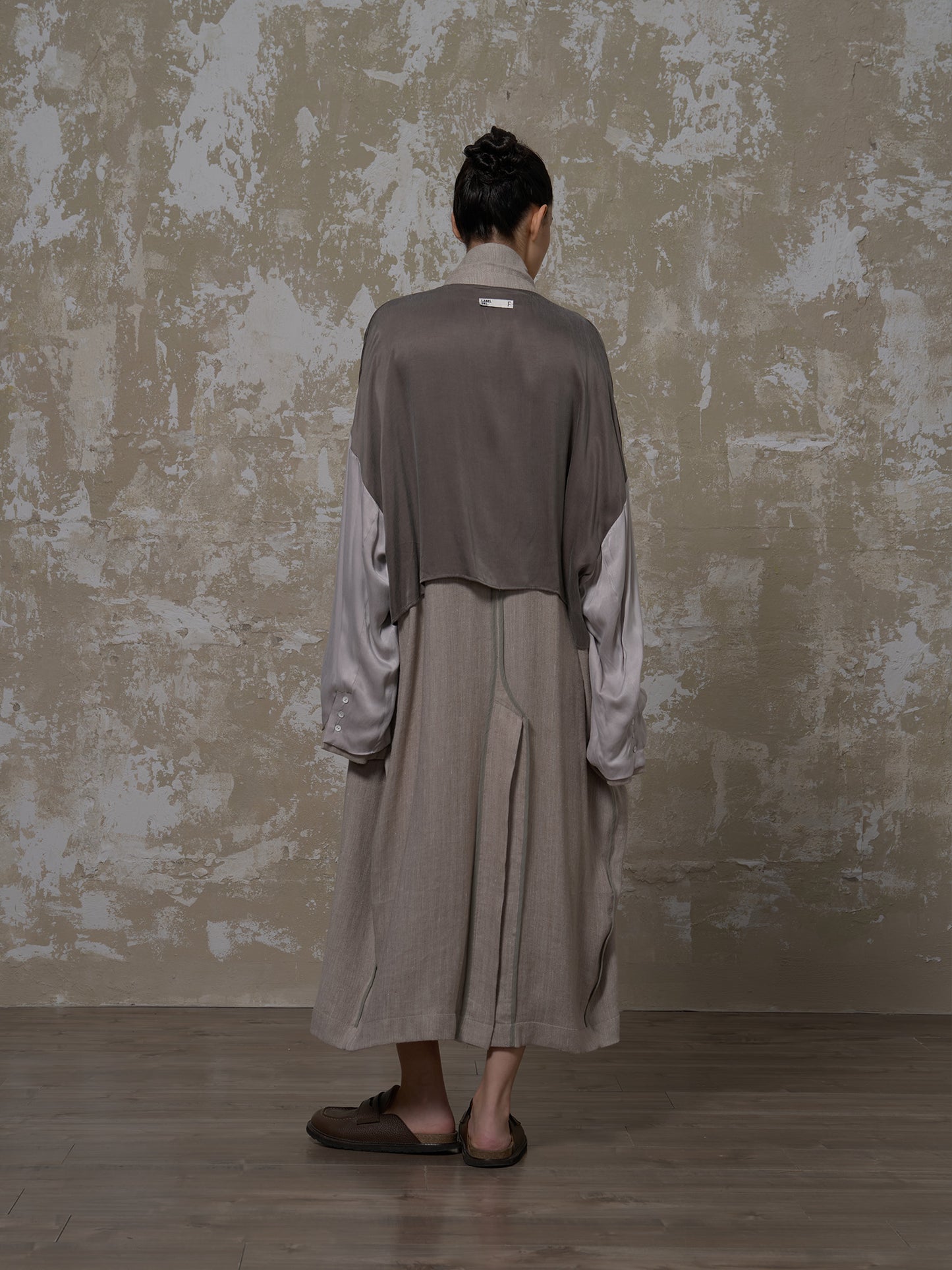 LABELDEL 25SS灰色亚麻长袍7