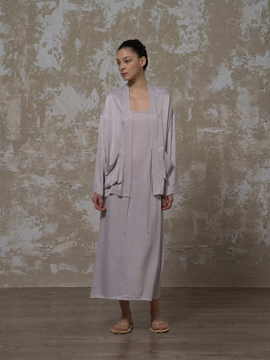 LABELDEL 25SS银灰铜氨道袍1