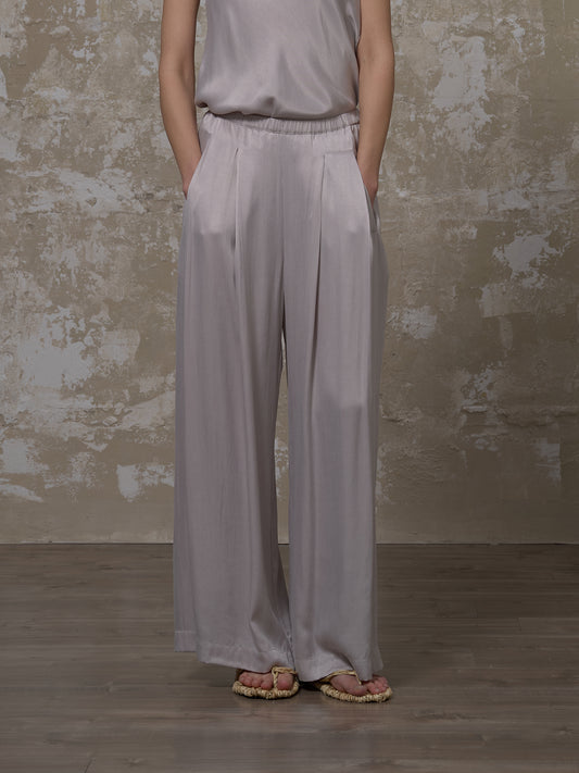 LABELDEL 25SS银灰铜氨长裤1