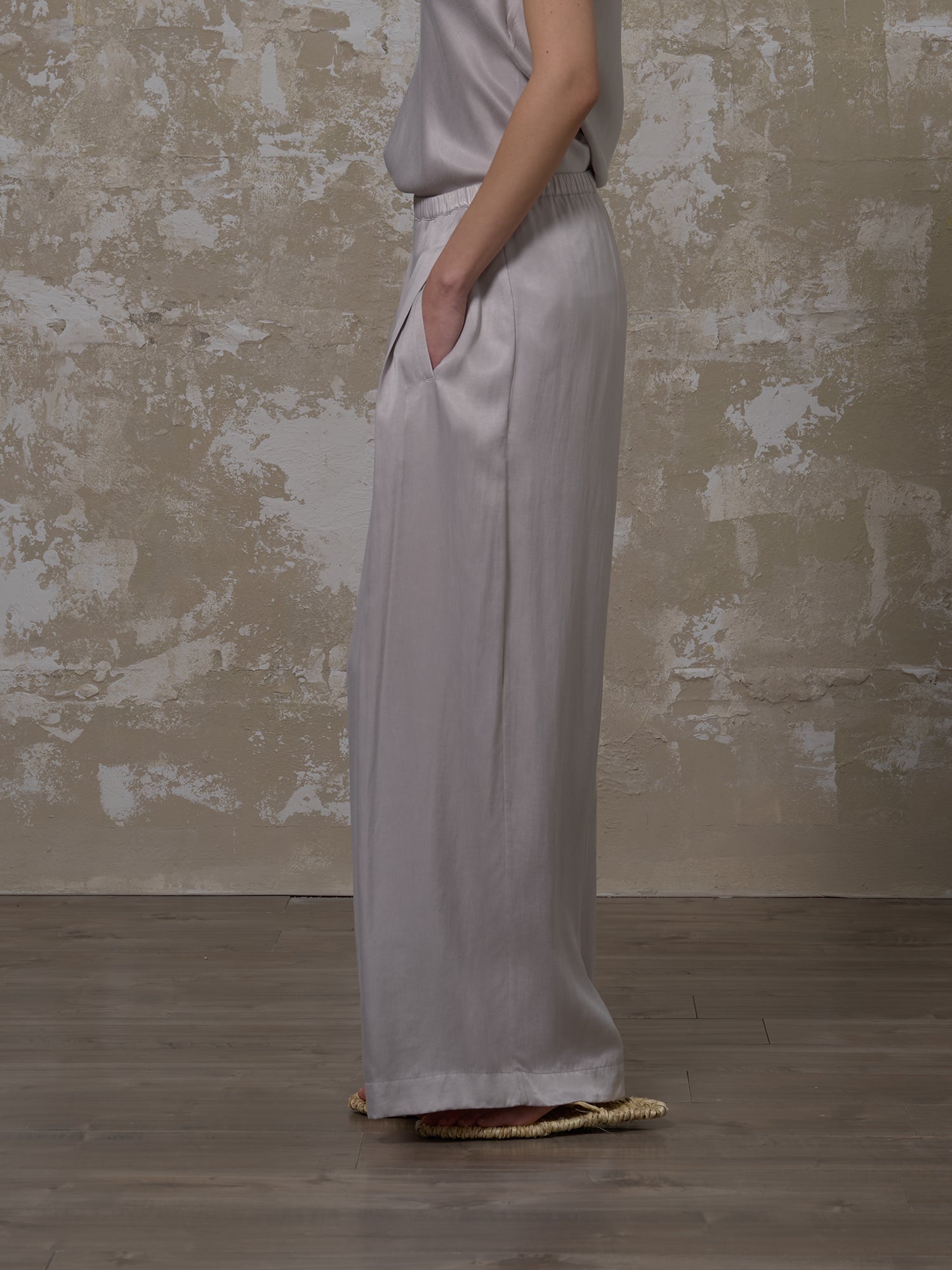 LABELDEL 25SS银灰铜氨长裤2