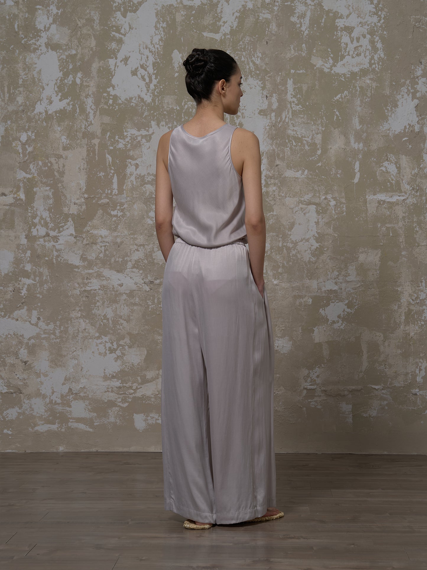 LABELDEL 25SS银灰铜氨长裤6