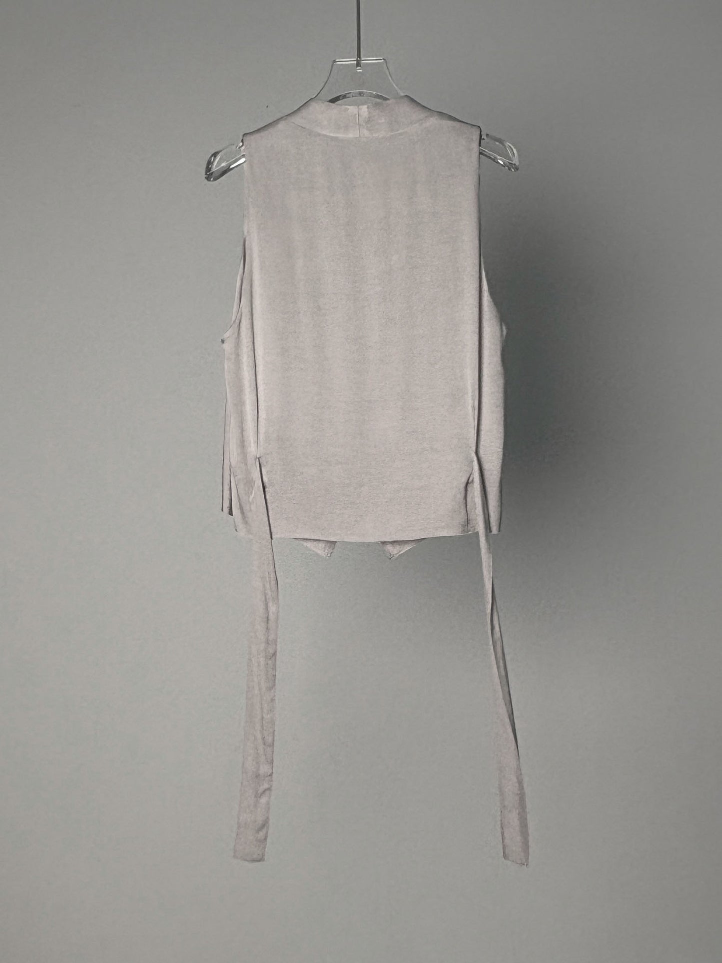 LABELDEL 25SS银灰铜氨马甲白底图2