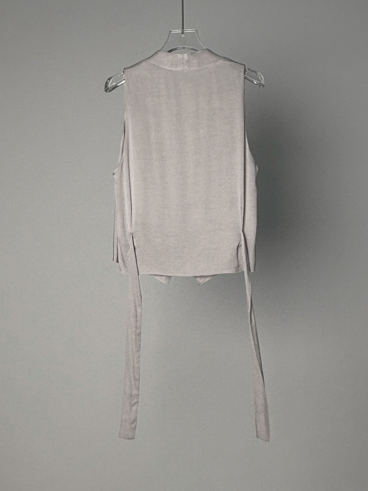 LABELDEL 25SS银灰铜氨马甲白底图2