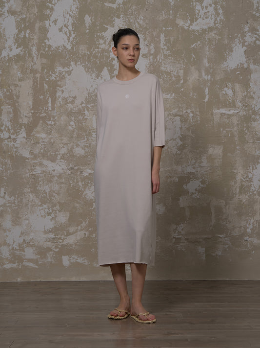 LABELDEL 25SS银灰小花T恤连衣裙1