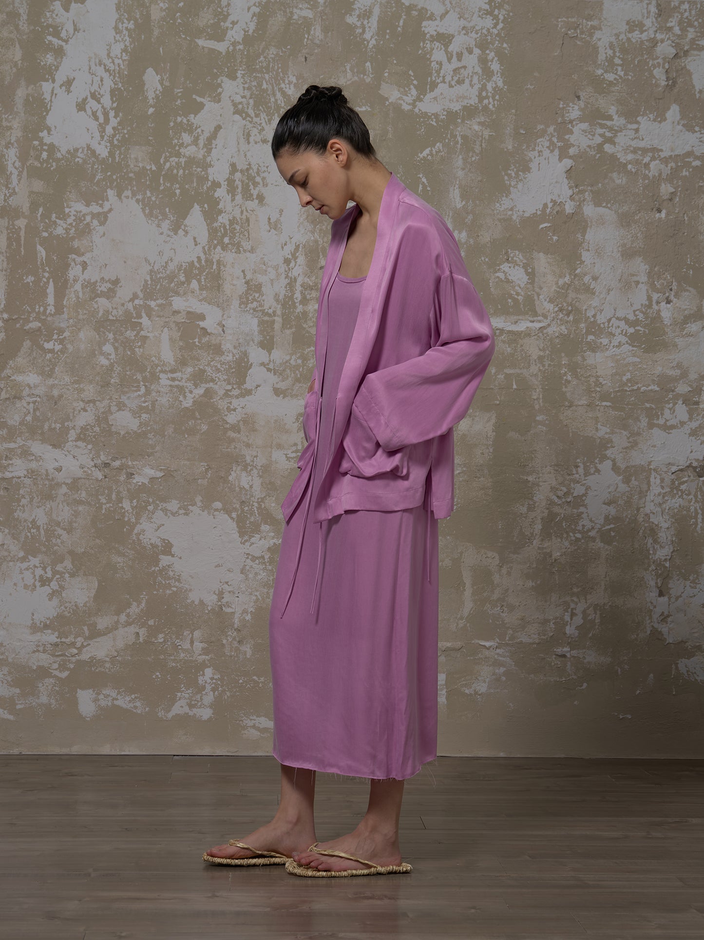 LABELDEL 25SS粉紫铜氨道袍2