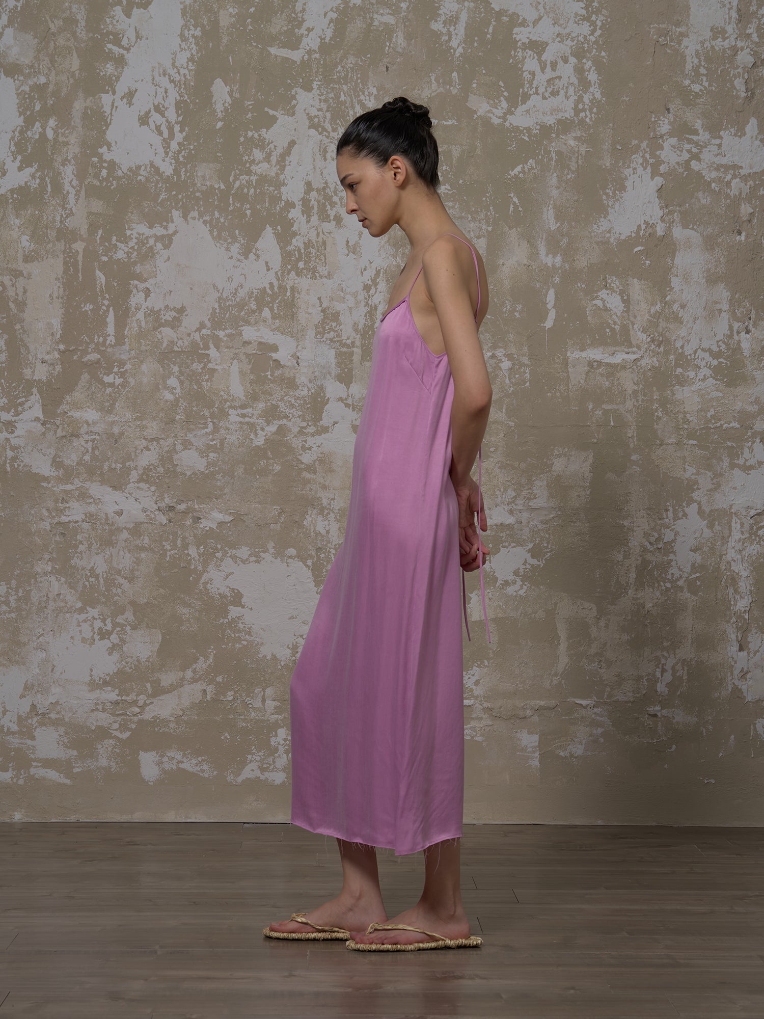 LABELDEL 25SS粉紫铜氨连衣裙2