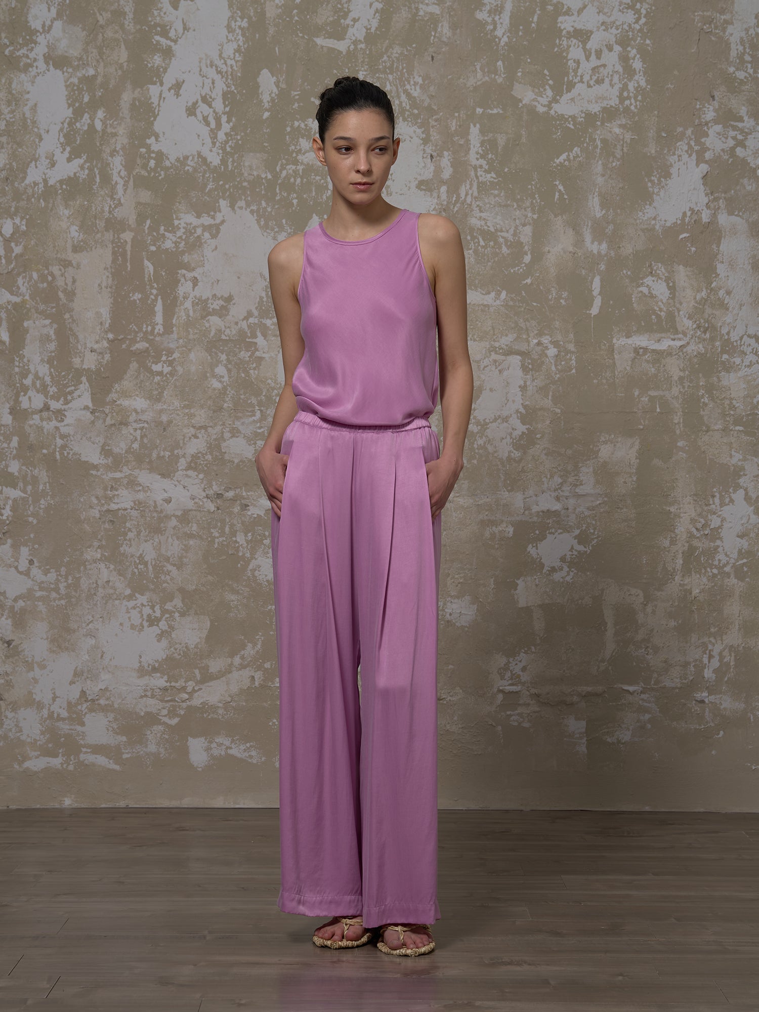 LABELDEL 25SS粉紫铜氨长裤4