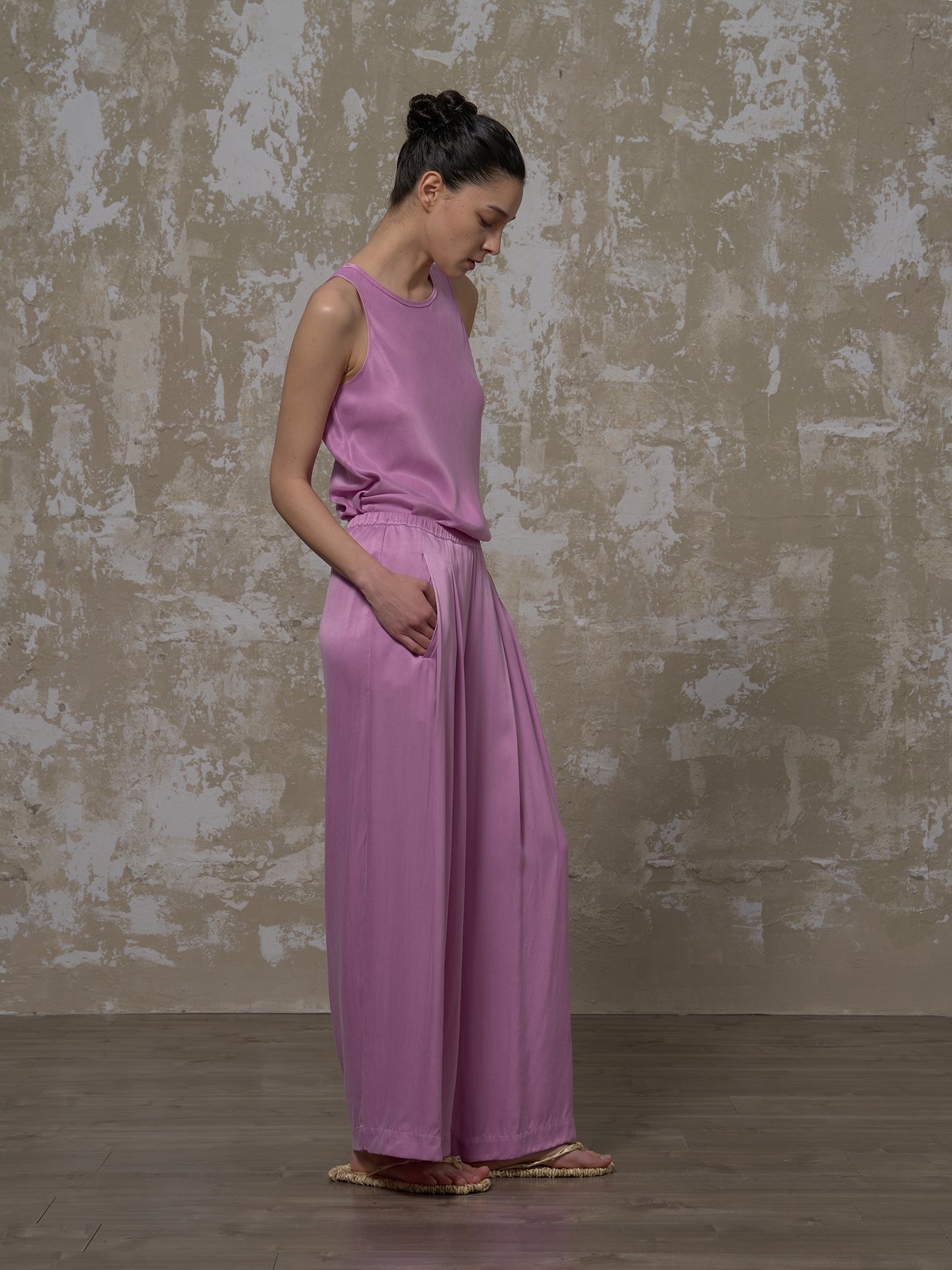 LABELDEL 25SS粉紫铜氨长裤5