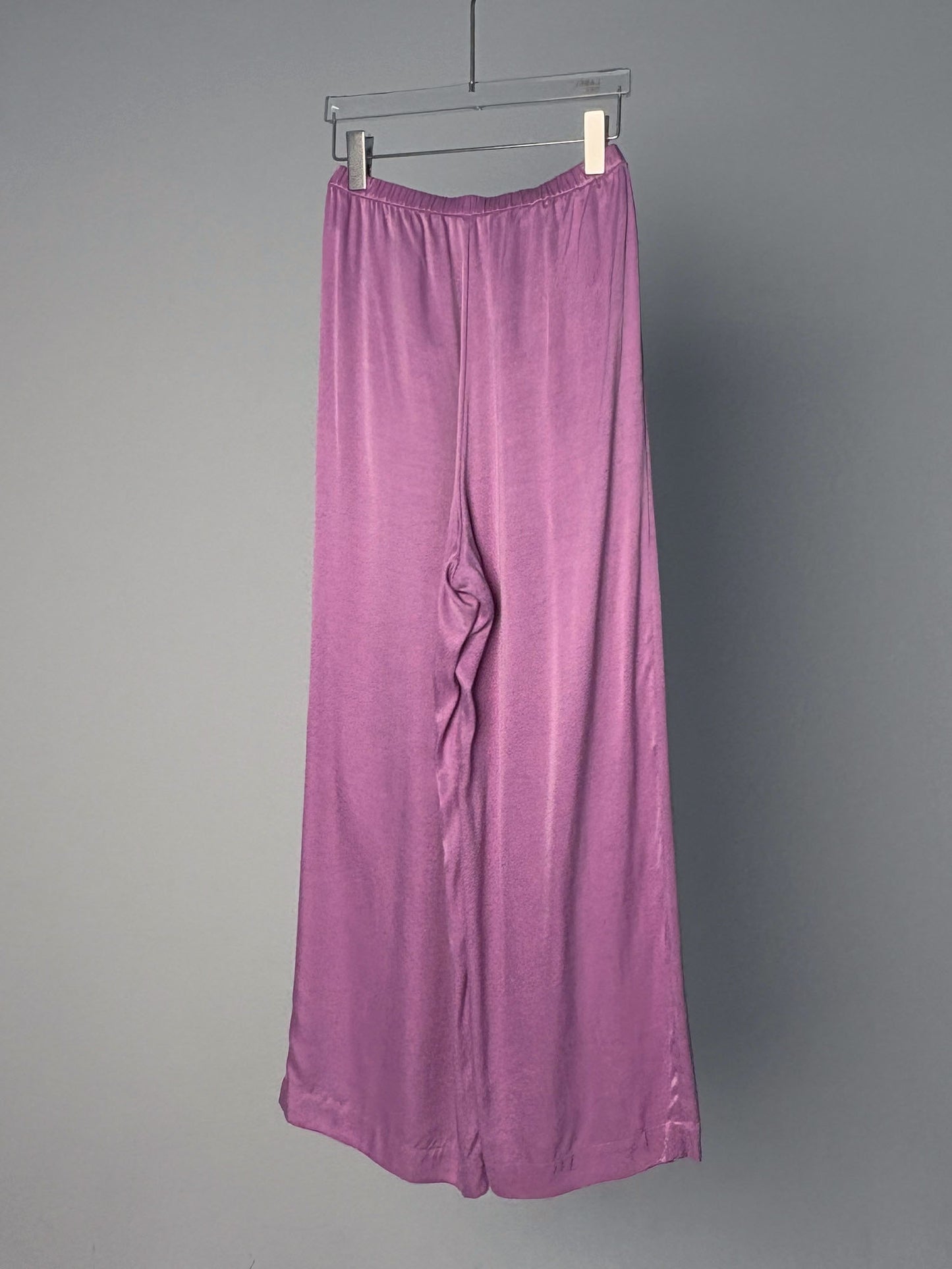 LABELDEL 25SS粉紫铜氨长裤白底图2