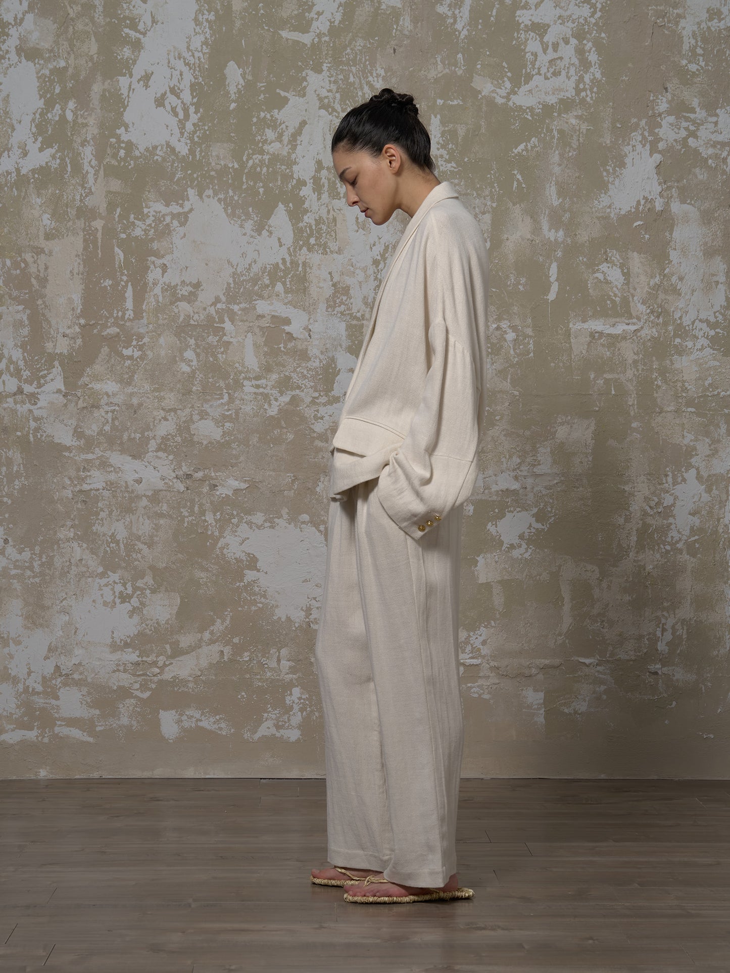 LABELDEL 25SS白色亚麻西装3