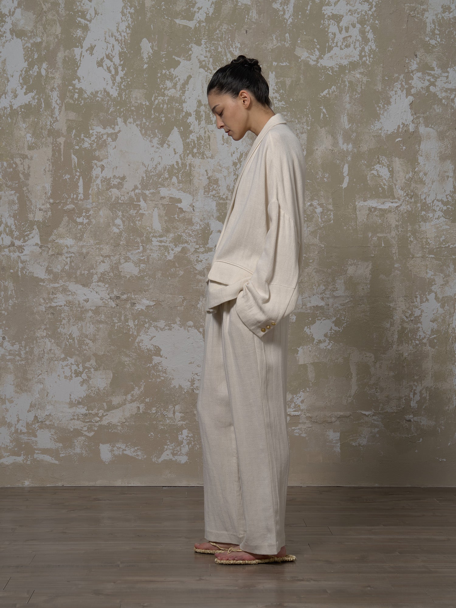 LABELDEL 25SS白色亚麻西装3