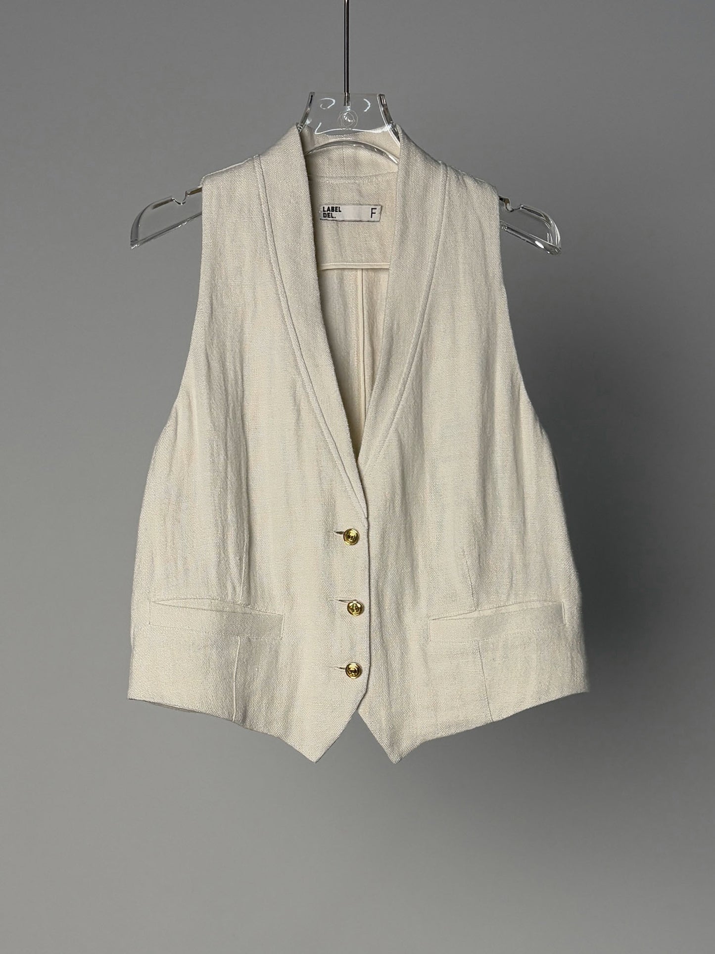 LABELDEL 25SS白色亚麻马甲白底图