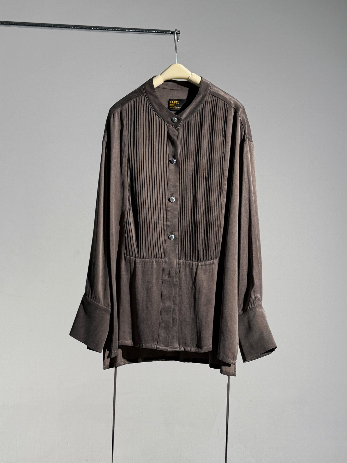 Cupro Long-Sleeve Shirt