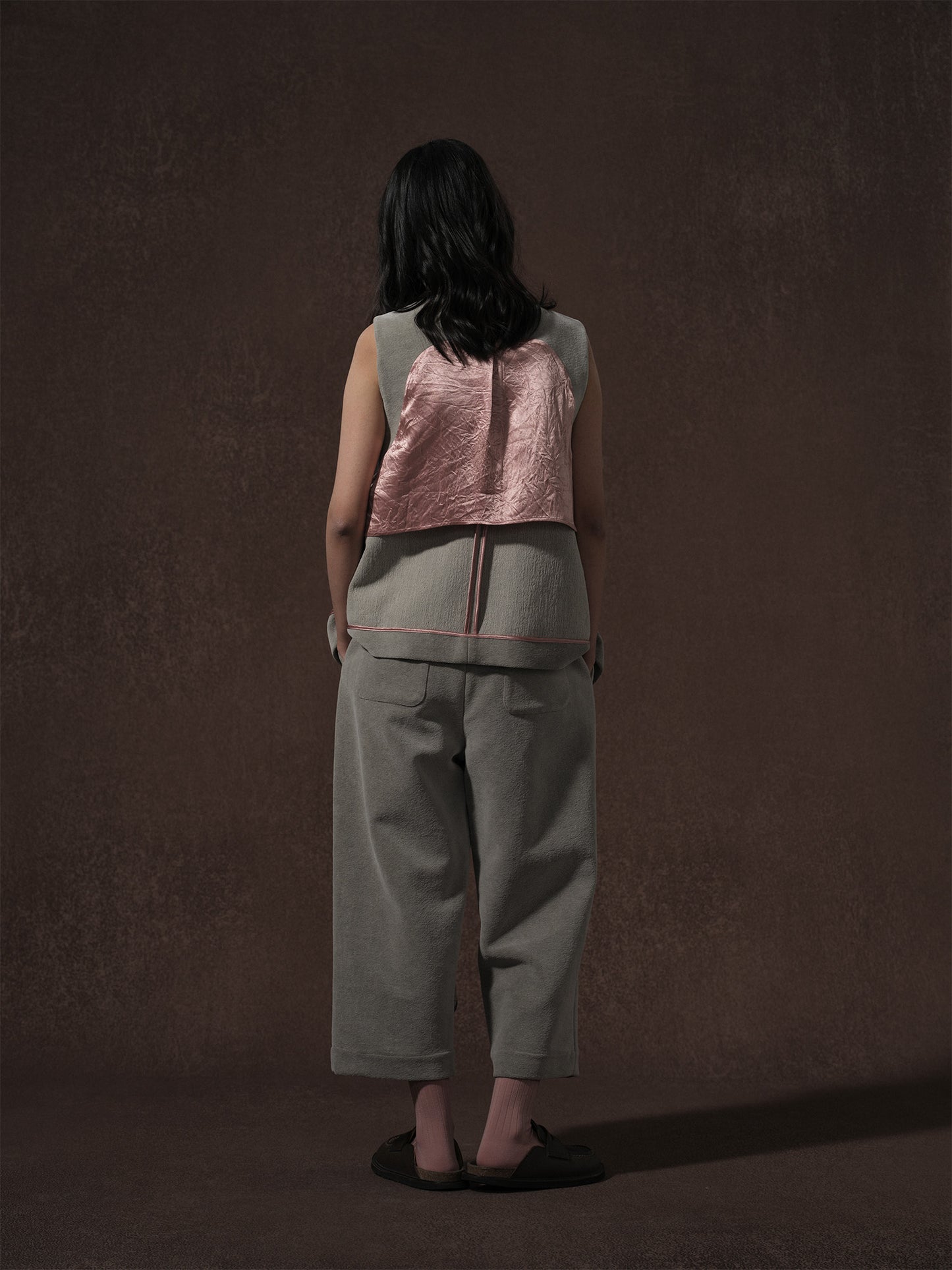 LABELDEL 25AW灰色平绒四袋马甲反和裤子3